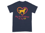 My Heart Belongs to My Lab T-Shirt Dog Lover Shirt