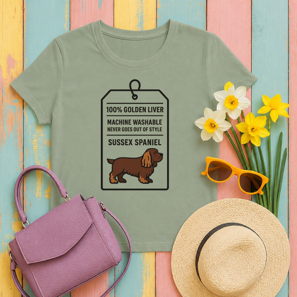 Sussex 100% Golden Liver Tee in Sage
