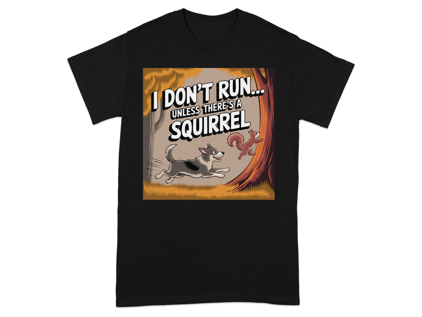 Funny Dog and Squirrel Graphic Tee Shirt product type