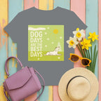 Dog Days Are The Best Days Spring T-Shirt Graphite Heather T-shirt