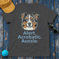 Alert. Acrobatic. Aussie. Graphic T-shirt in Dark Heather