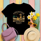 Adventure Buddy Black Graphic T-Shirt product type