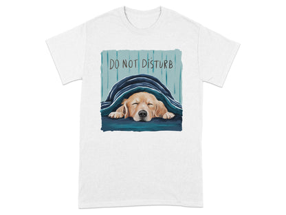 Do Not Disturb Sleeping Dog Print T-shirt product