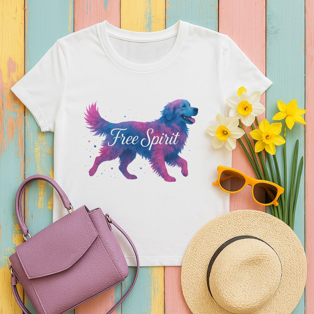 mig2 golden-retriever-free-spirit tee flat lay hero v8