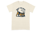 Cream t-shirt with a German Shepherd dog and text reading "TRUST THE NOSE".