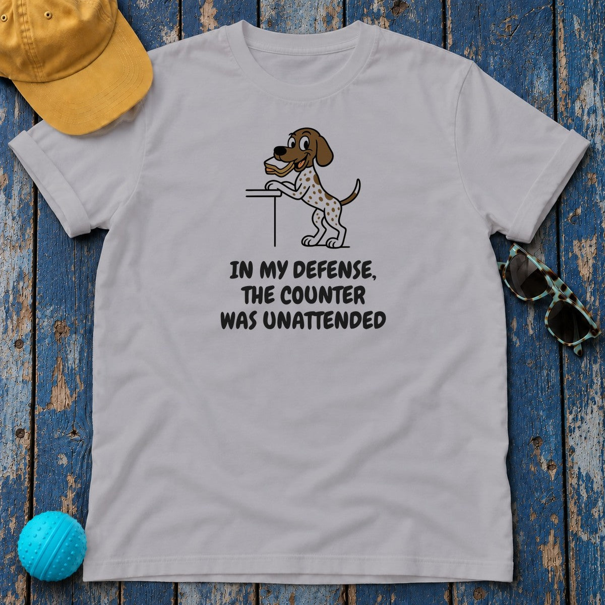 German Shorthaired Pointer Counter Was Unattended Tee in Athletic Heather