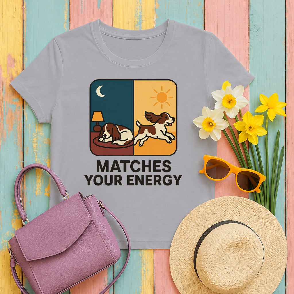Springer Matches Your Energy Tee in Athletic Heather