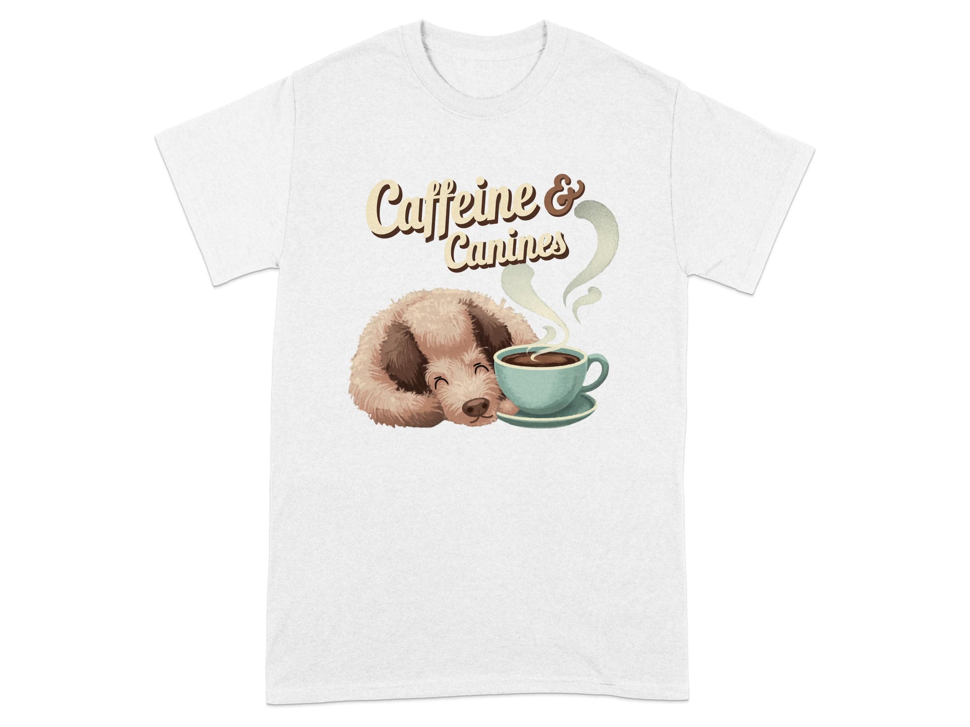 Caffeine and Canines Graphic Tee Shirt product