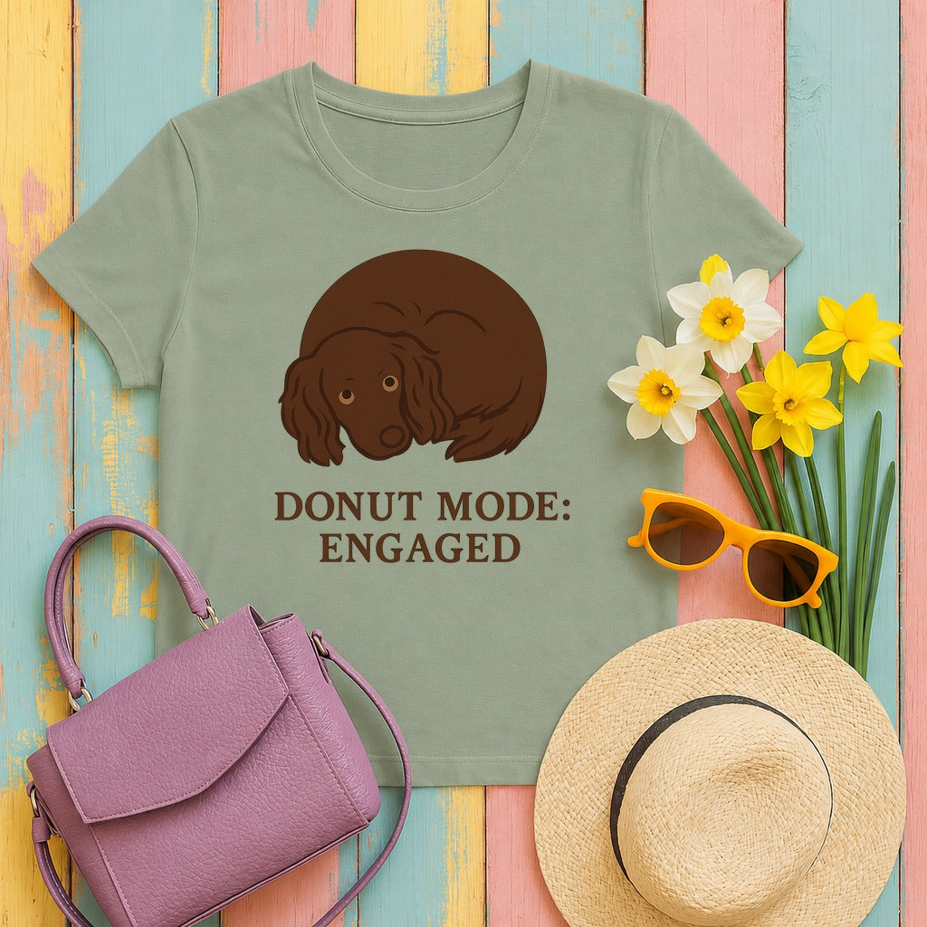 Boykin Spaniel Donut Mode T-shirt in Sage