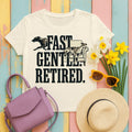 Fast. Gentle. Retired. Greyhound T-Shirt in Natural