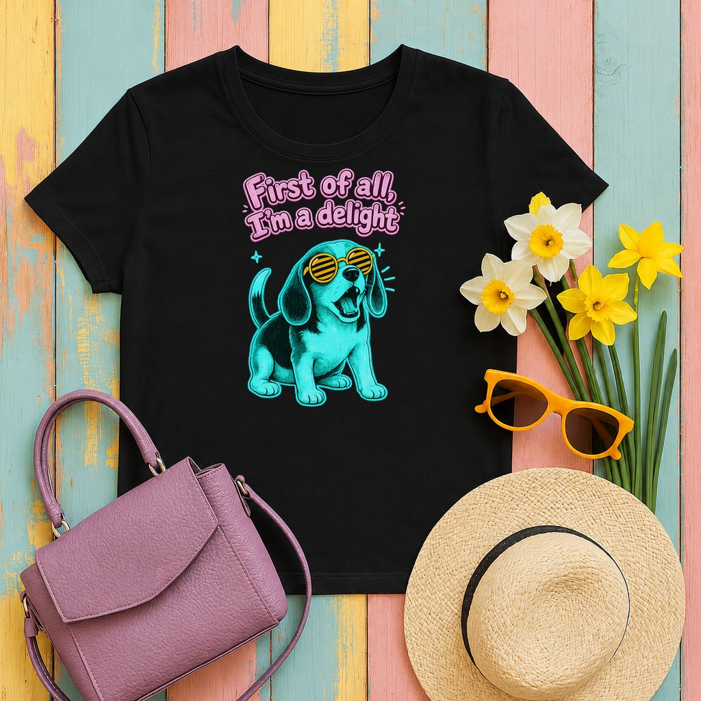 migbackfill delightful-beagle-shades-t-shirt tee flat lay hero v8
