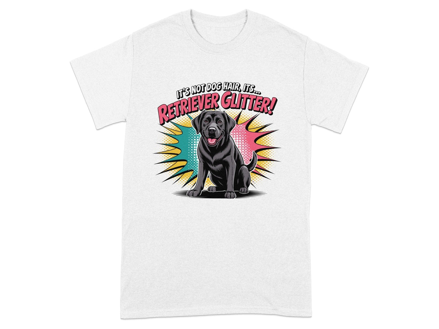 It's Not Dog Hair Retriever Glitter T-shirt product type