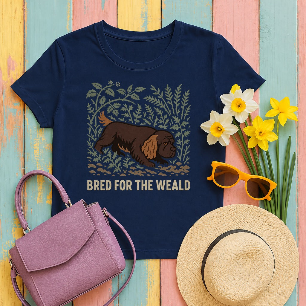 Sussex Bred For The Weald Tee in Navy