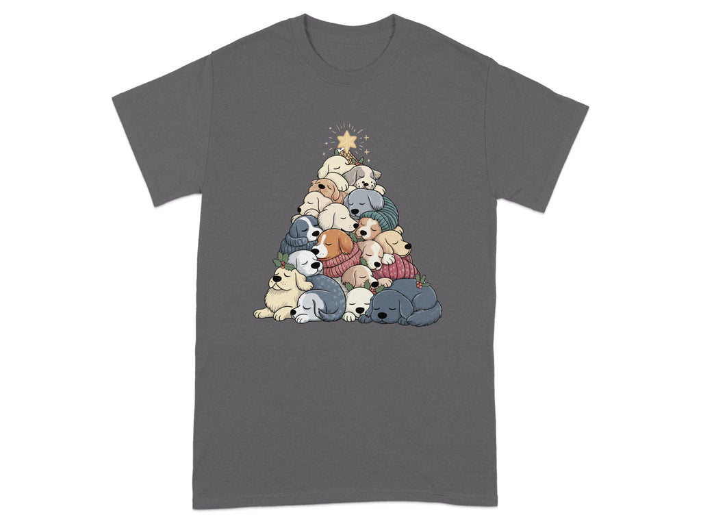 Adorable Puppy Christmas Tree Graphic T-Shirt product