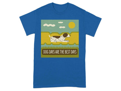 Dog Days Are The Best Days German Shorthaired Pointer T-Shirt Royal T-shirt