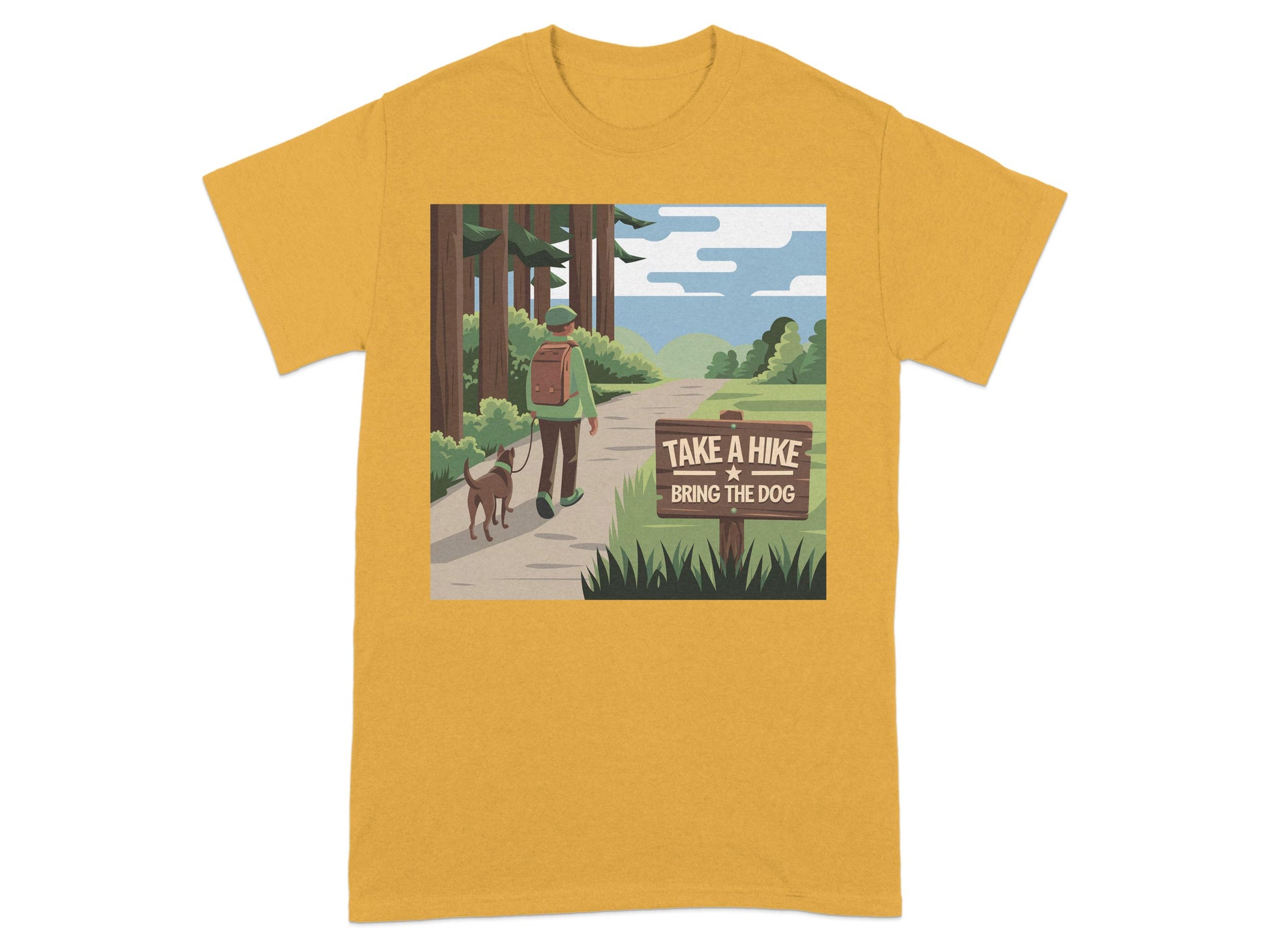 Take a Hike Bring The Dog Hiking Adventure T-Shirt product