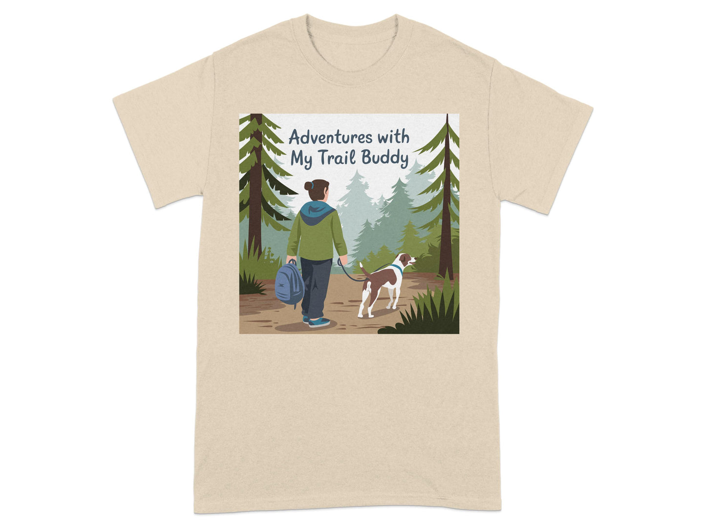 Adventures with My Trail Buddy Graphic T-shirt product