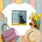 Dog Days Are The Best Days Black Lab T-Shirt T-shirt