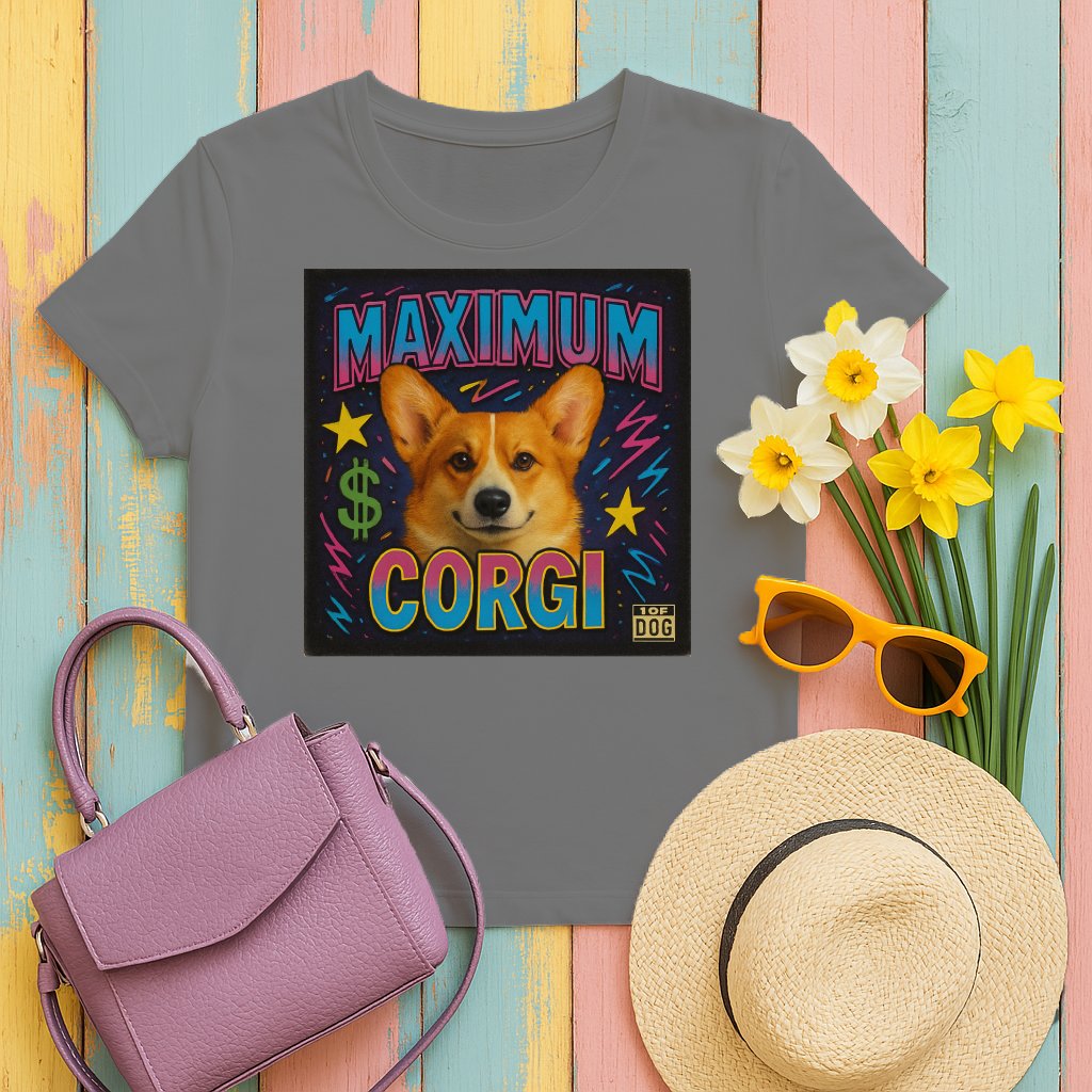 Maximum Corgi Graphic T-Shirt Colorful Art product type