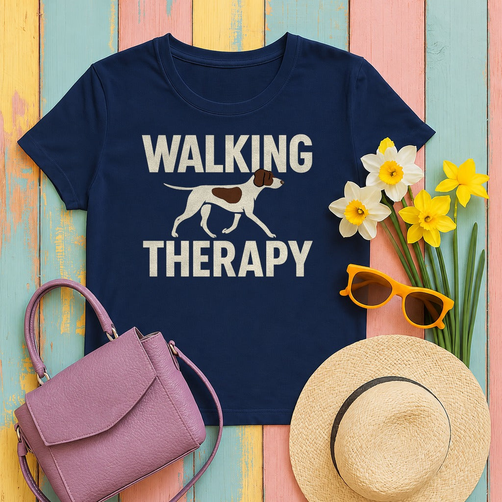 Pointer Walking Therapy T-shirt in Navy