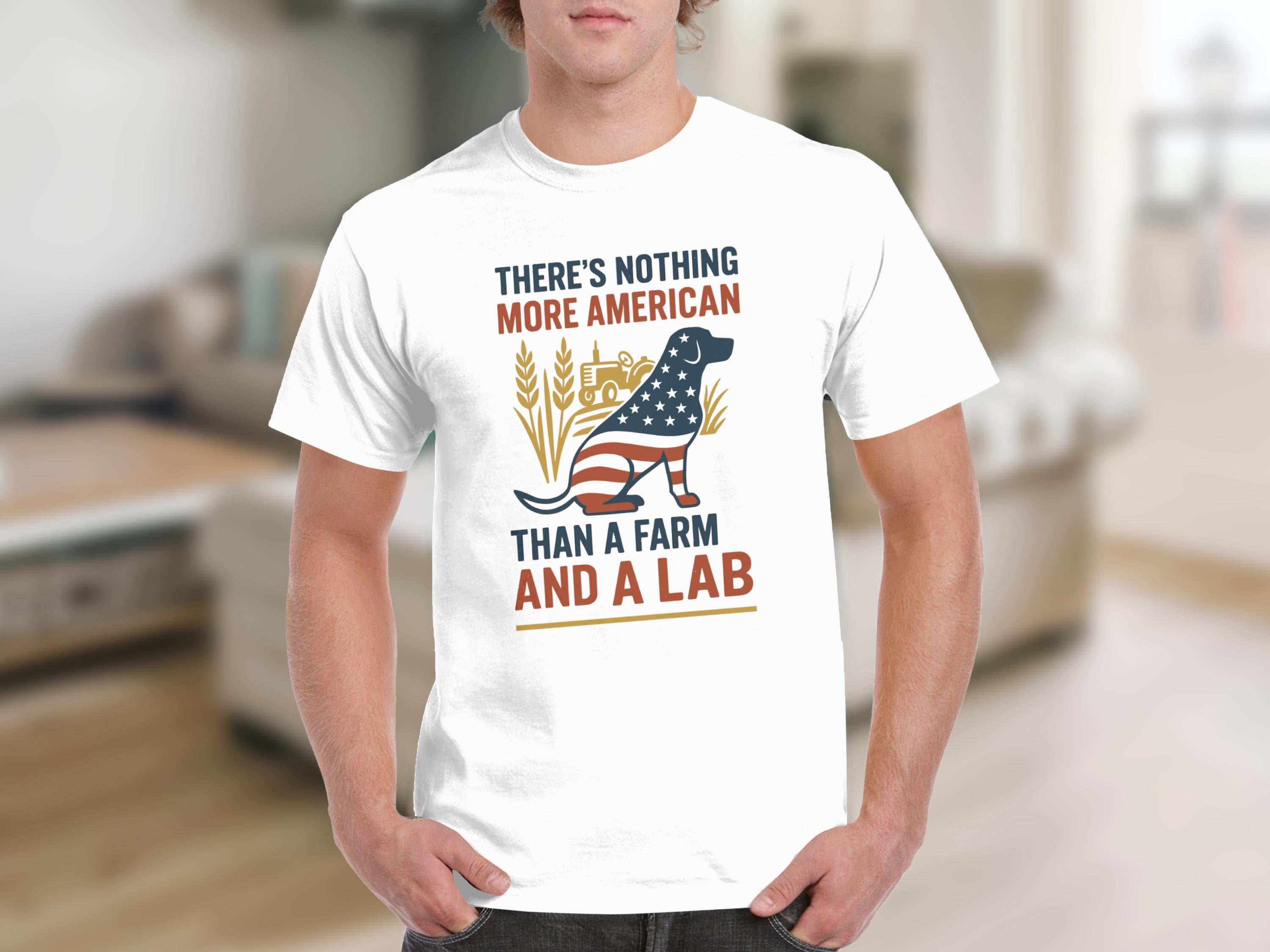 There's Nothing More American Farm and Lab Shirt product