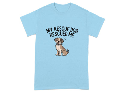 Blue My Rescue Dog Rescued Me Dog T-Shirt product type