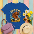 Sassy Vizsla Delight T-Shirt in Royal