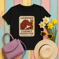 Irish Setter Licensed Cabinet Inspector T-shirt in Black