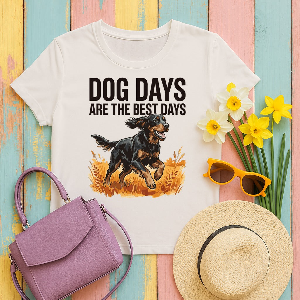 Dog Days Gordon Setter T-Shirt in Ice Grey