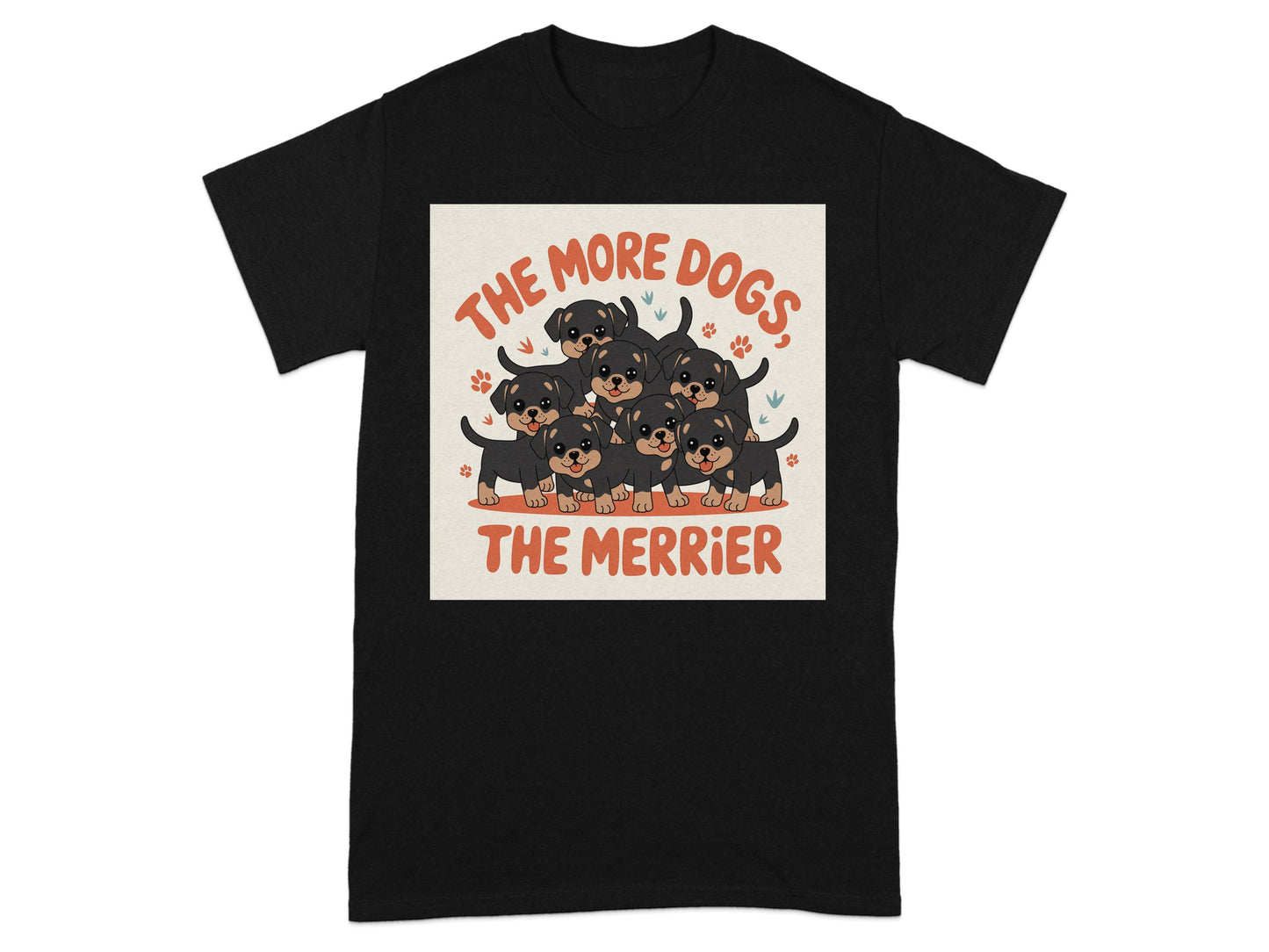 The More Dogs The Merrier Printed Graphic T-Shirt product type