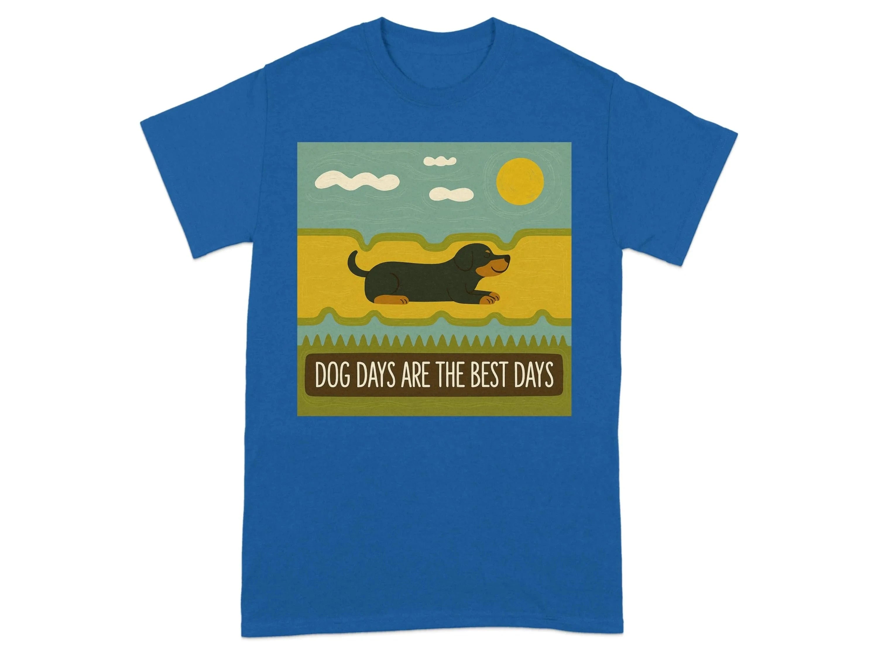 Dog Days Are The Best Days Gordon Setter T-Shirt Royal T-shirt