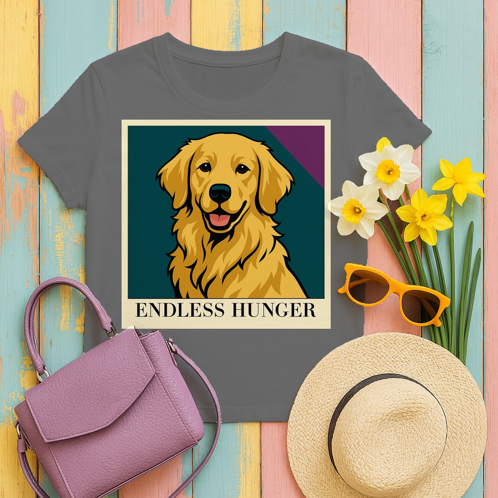 Endless Hunger Golden Retriever T-Shirt in Tweed