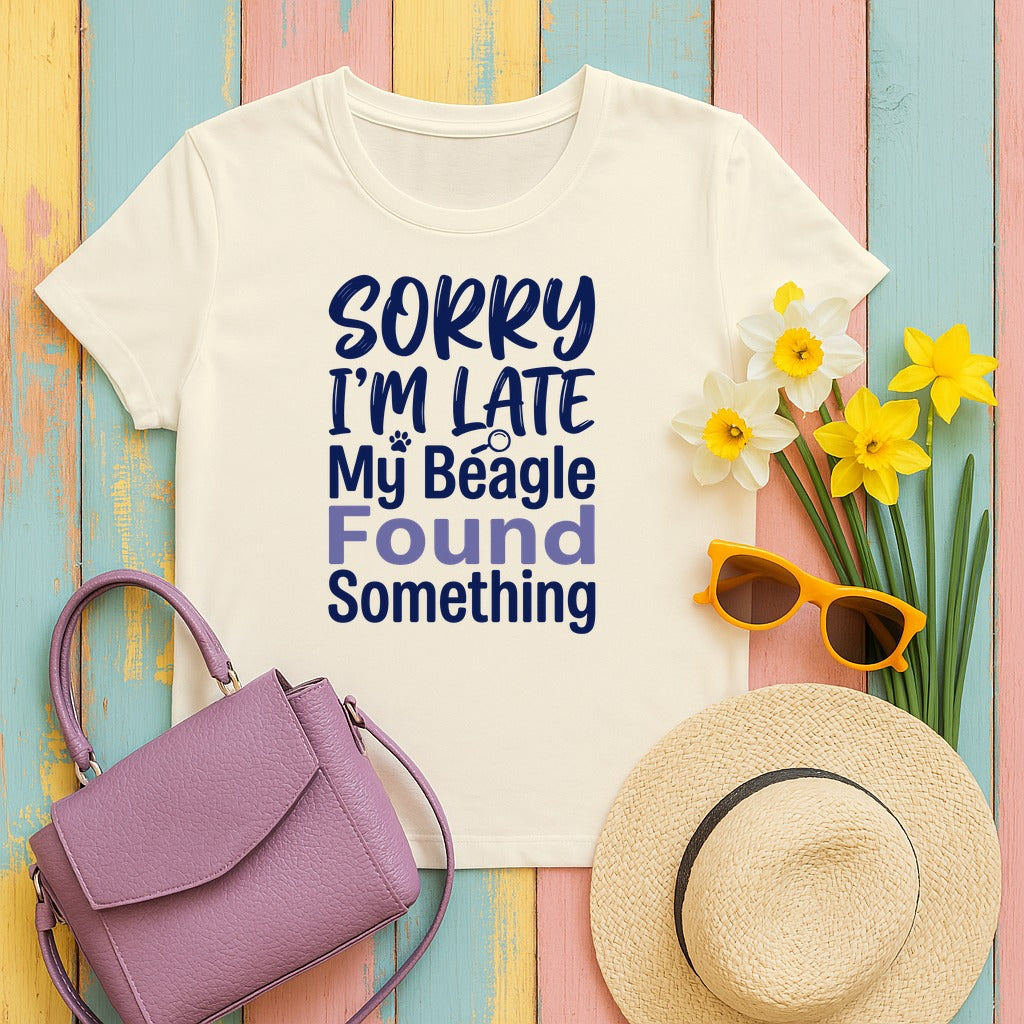 My Beagle Found Something Funny T-Shirt in Natural