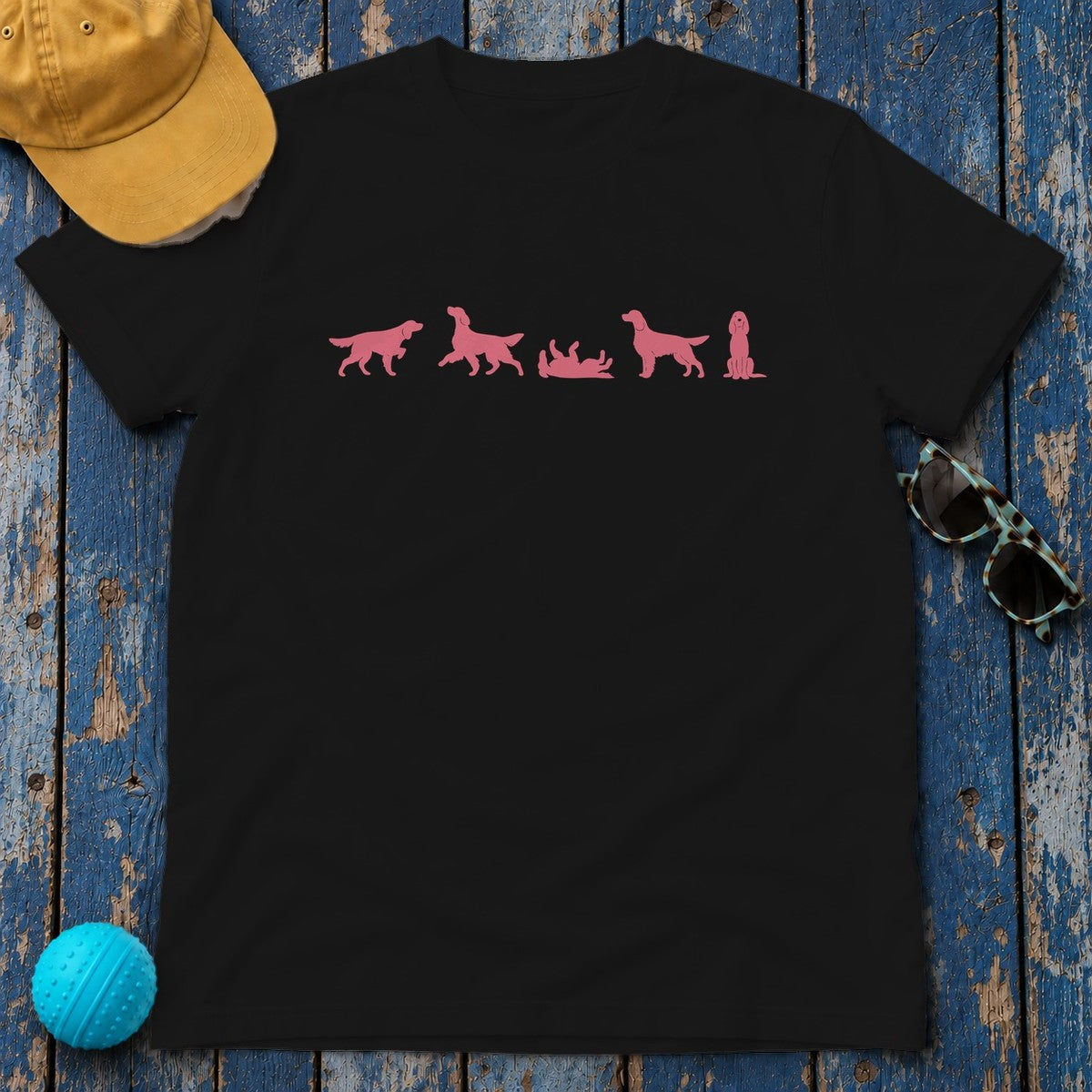 Gordon Setter Silhouette T-Shirt in Black