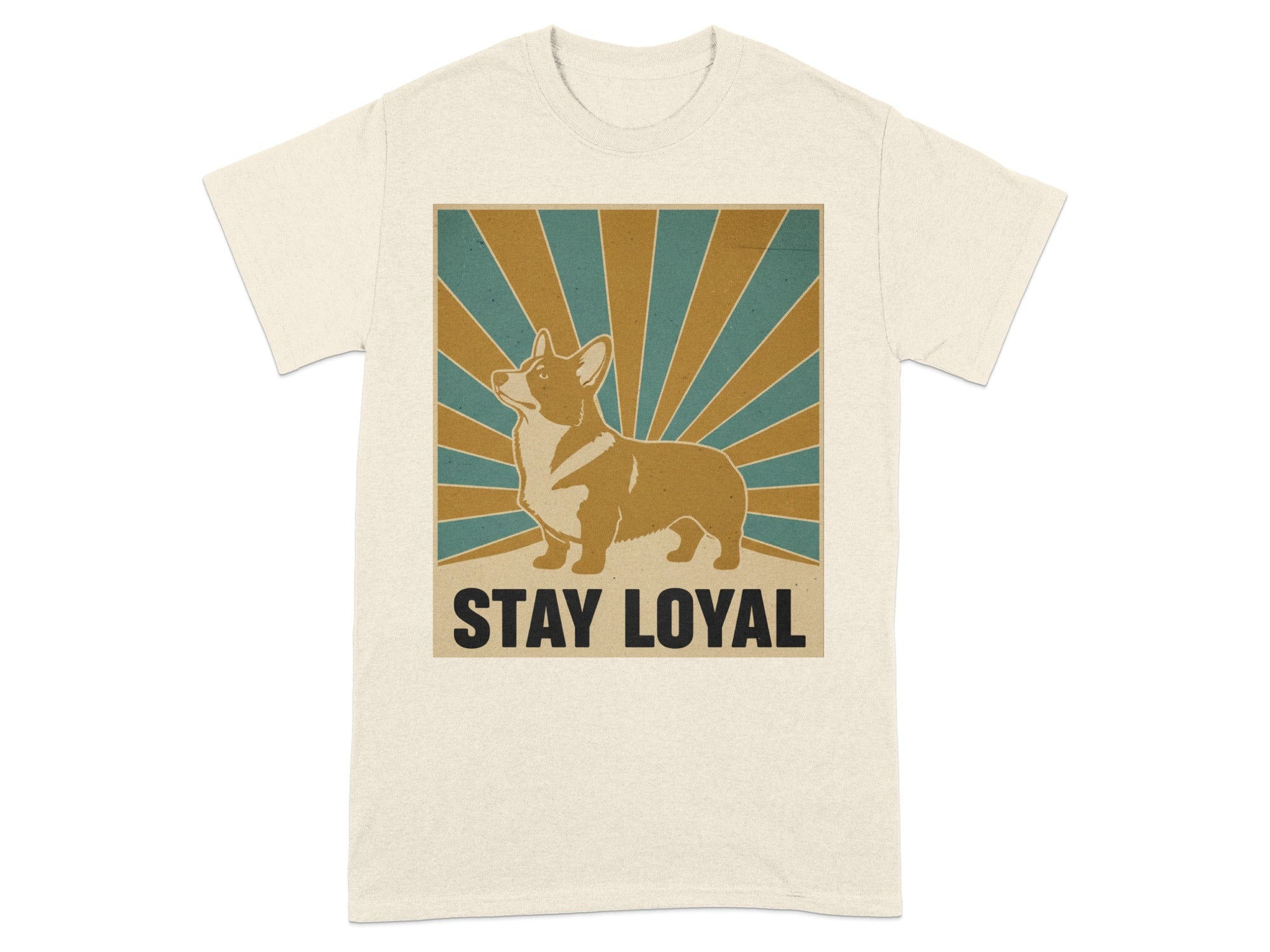 Stay Loyal Retro Corgi Dog Graphic T-shirt