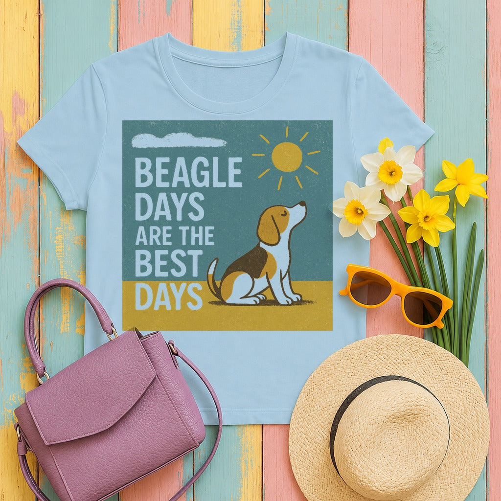 Beagle Days Sunshine T-shirt in Light Blue