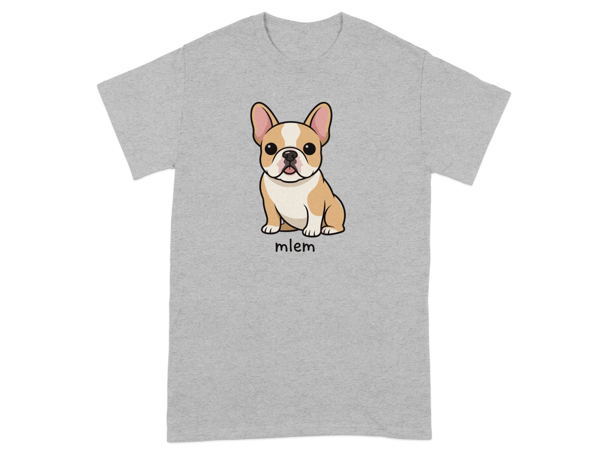 French Bulldog Mlem Graphic Print Tshirt