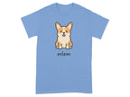 Cute Corgi Mlem Design Funny Animal Themed T-Shirt Product