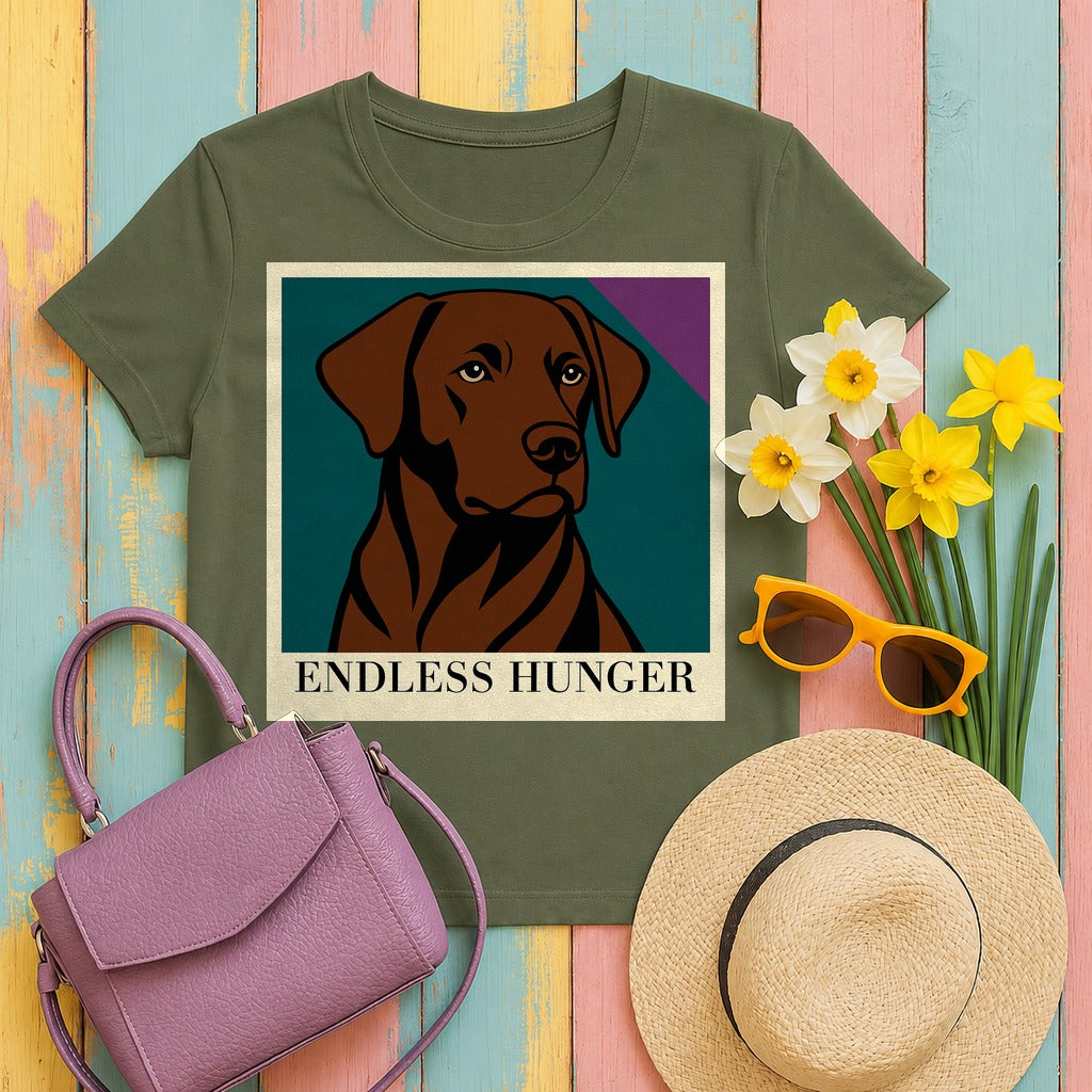 Hungry Lab Graphic T-Shirt in Military Green