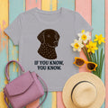 Curly-Coated Retriever If You Know You Know Tee in Athletic Heather