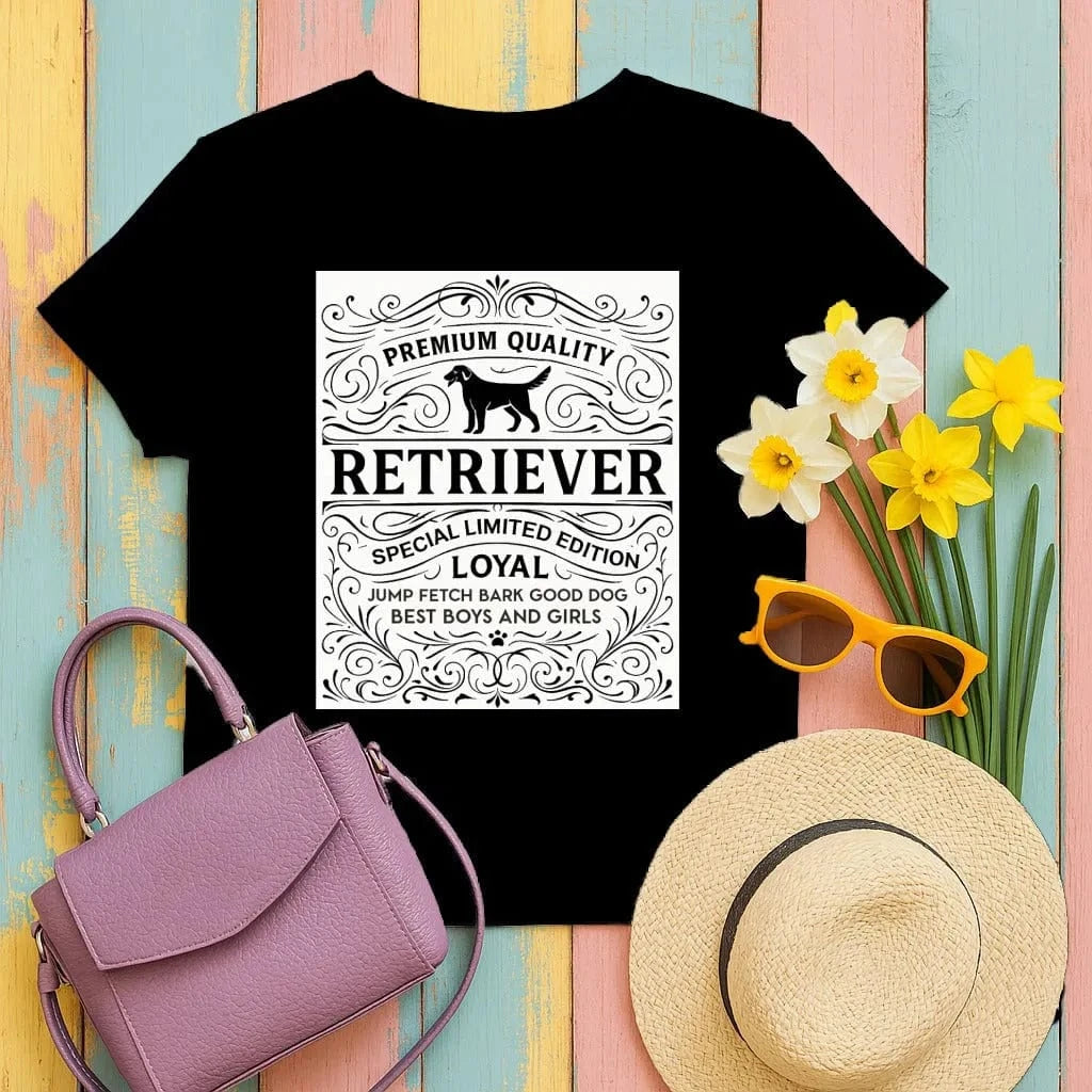 Premium Quality Retriever Special Limited Edition T-Shirt Black T-shirt