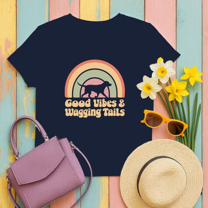 Good Vibes and Wagging Tails Graphic T-Shirt product type