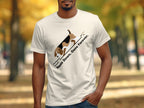 T-shirt with beagle illustration and text "Nose Down, Gone Forever".