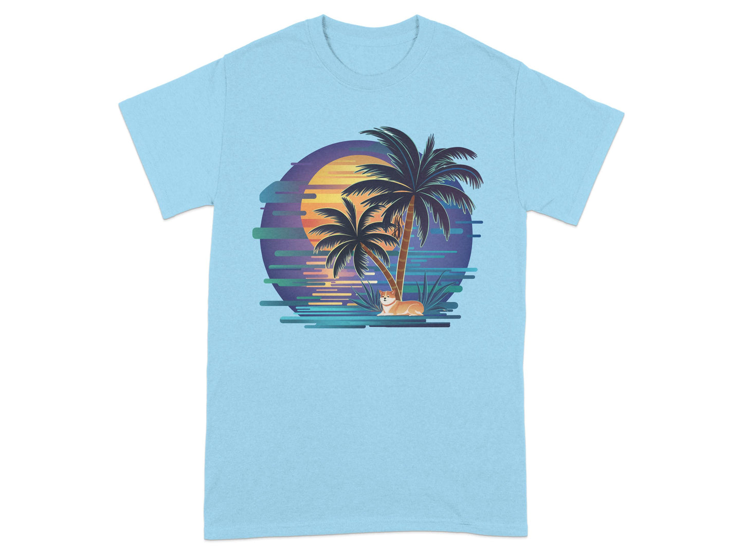Relaxing Beach Sunset Design T-Shirt product type
