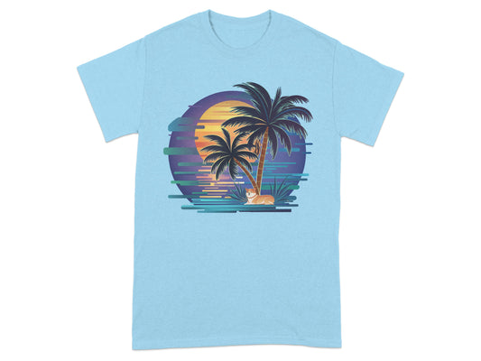 Relaxing Beach Sunset Design T-Shirt product type