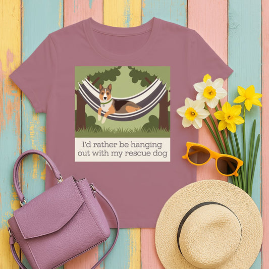 I'd rather be hanging out with my rescue dog product