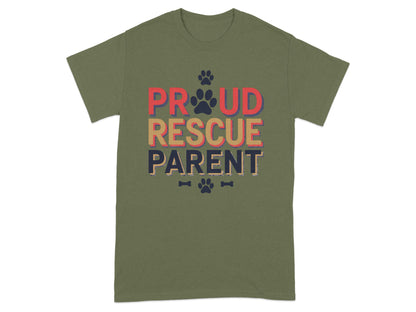 Proud Rescue Parent Graphic Print Shirt product type