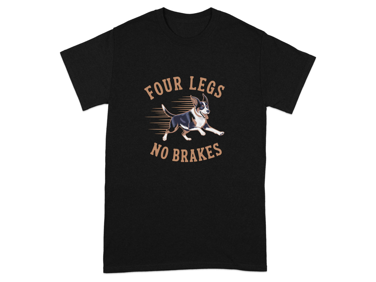 Four Legs No Brakes Fun Sports Tee shirt product type