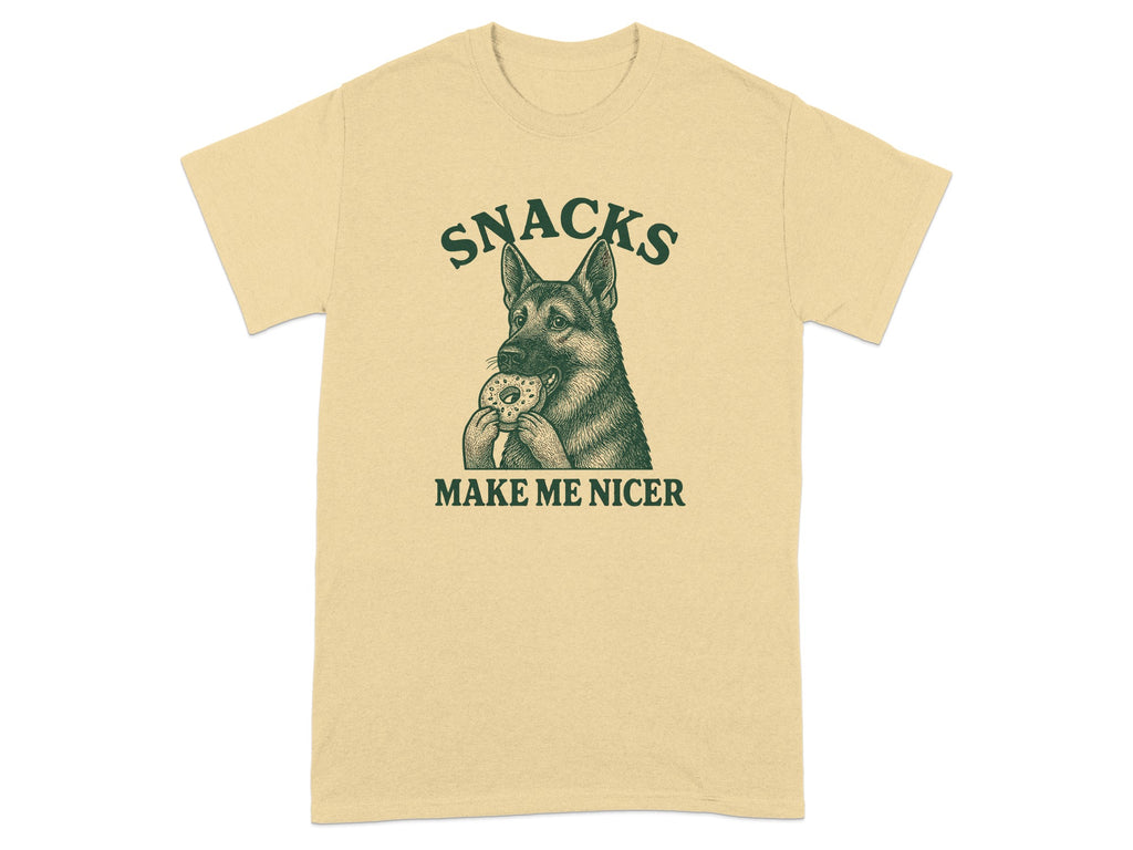 Snacks Make Me Nicer Graphic T-Shirt