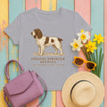 English Springer Spaniel Field Guide Tee in Athletic Heather